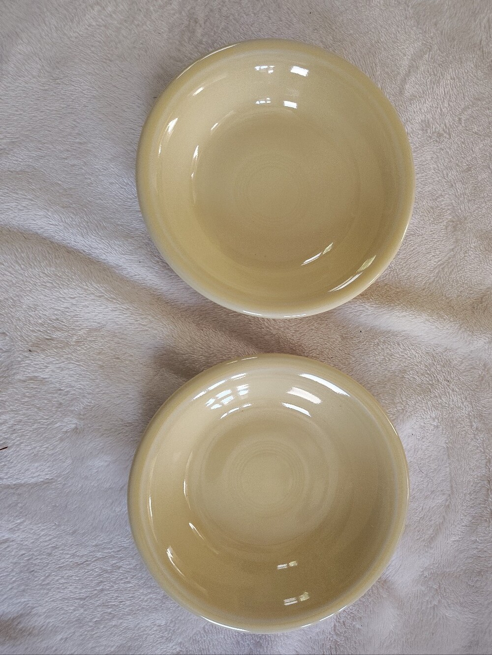 Fiestaware Pale Yellow Ceramic Bowls - Set of 2